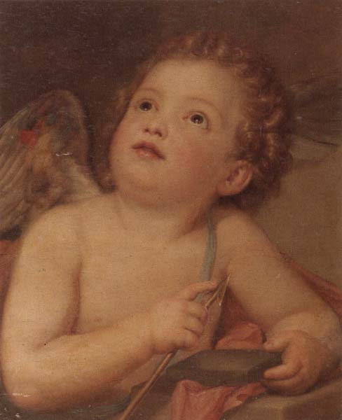 unknow artist Cupid sharpening his arrow